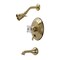 Kingston Brass KB36370PX Tub and Shower Faucet, Brushed Brass KB36370PX - alternate 1